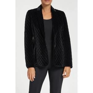 NEW ANATOMIE holland velvet blazer in black